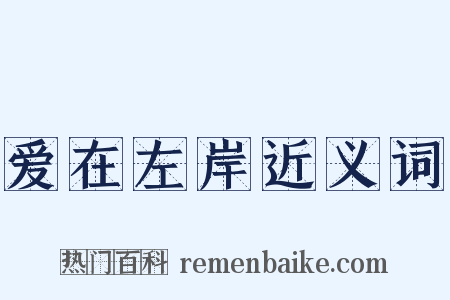 爱在左岸近义词是什么意思的图片